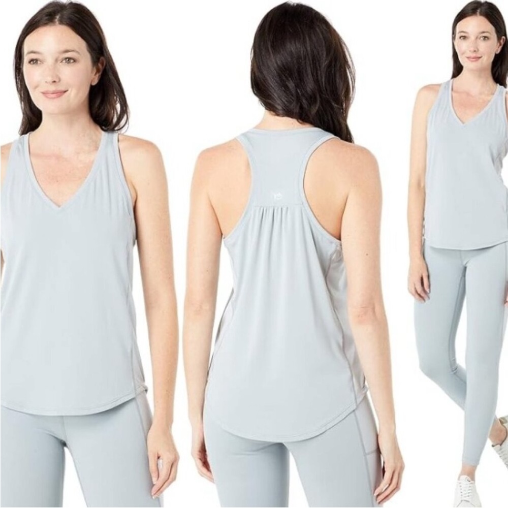 Southern Tide Small Nelli Skip Gray Tank Top Athletic